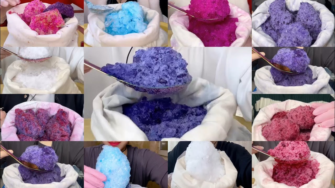 BAG ICE EATING // QIAN BAG ICE EATING ASMR COLLECTION