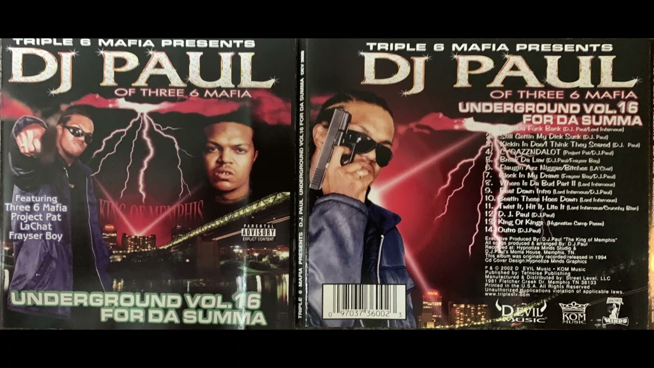 Three 6 Mafia - DJ Paul (5. BREAK DA LAW - Frayser Boy) Underground Vol. 16 For Da Summa Juicy J