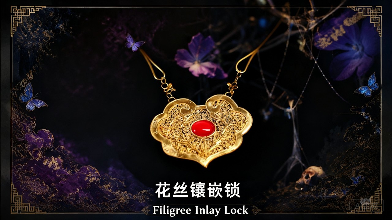 【Eng sub】中國皇家是如何製作配飾的？用皇家的花絲鑲嵌工藝打造一個長命鎖！| 雁鸿Aimee