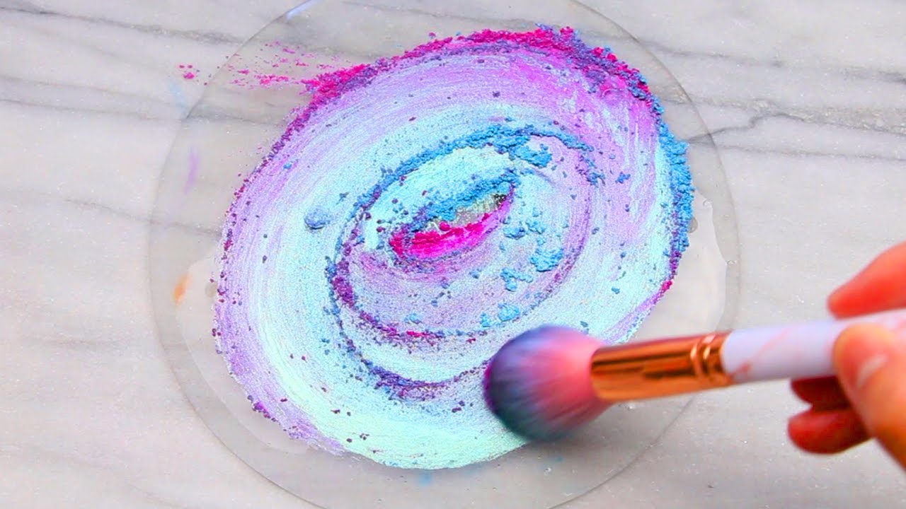 Making Slime with Balloons & Satisfying Makeup Brush Pigment Slime Coloring Relaxing ASMR Video #6!
