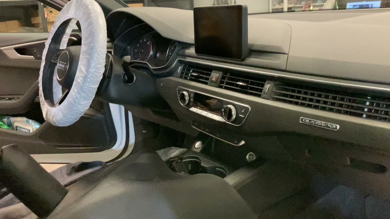 Audi A4 a5 как снять штатную магнитолу и экран + Android