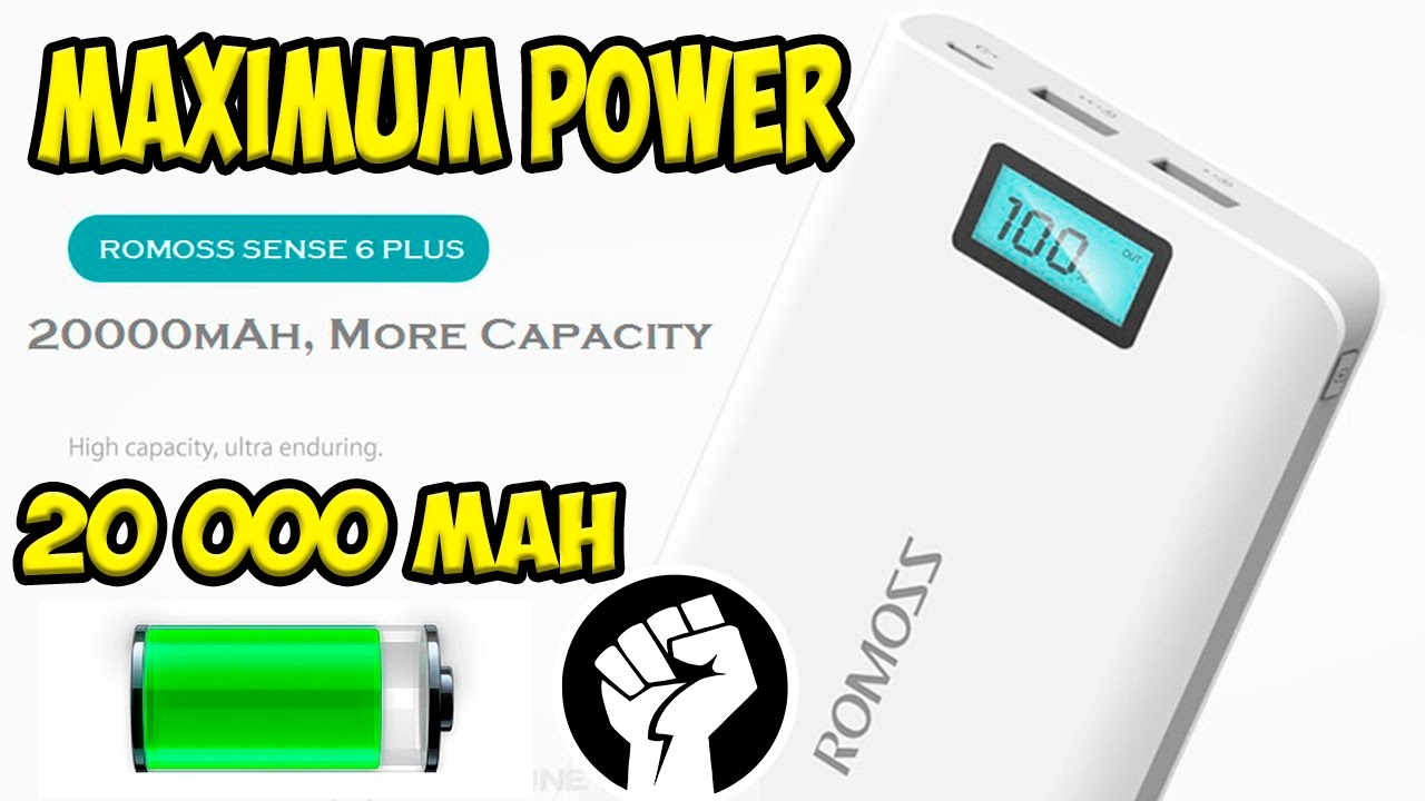 Обзор и тест Power Bank Romoss Sense 6 plus на  20 000 mah. Реально или обман?