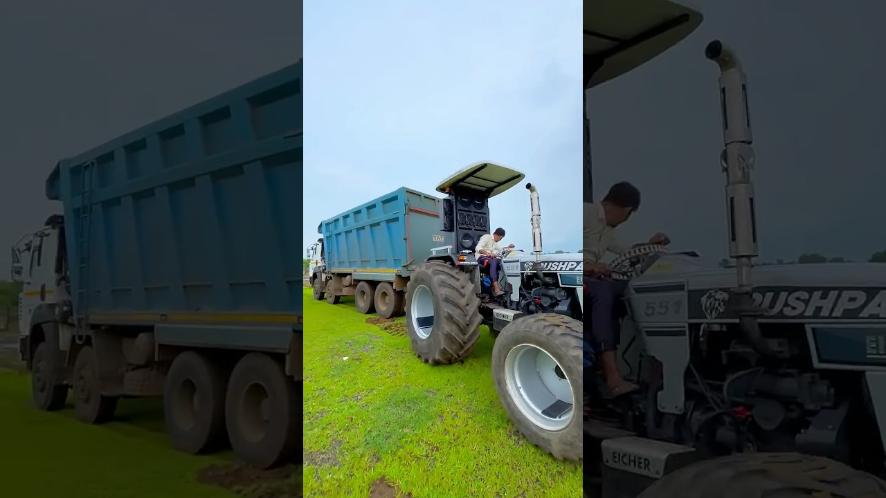 ￼ monster tractor ki Tochan Dumper karva di 🚛🚜❤️#viralvideo #dumper  #dailyvlog #tractor #tochan