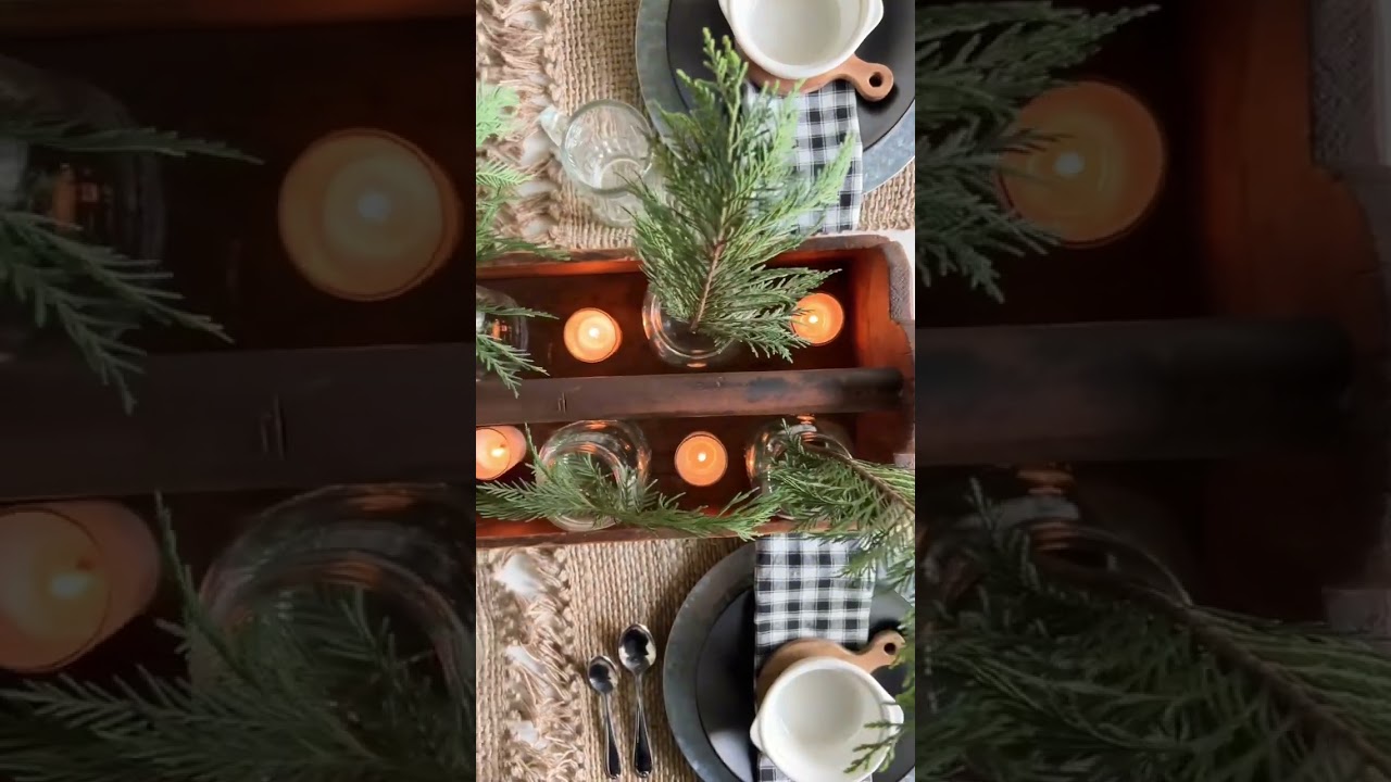 Neutral Tablescape | Transition from winter to spring decor  #tablescape #homedecorideas #vintage