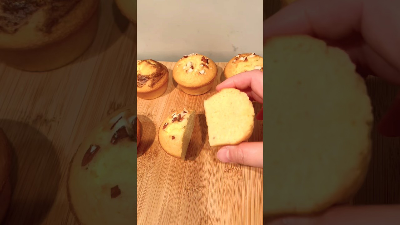 Easy 3-Ingredient Muffin Recipe (No Butter, No Milk) #shortsfeed #baking