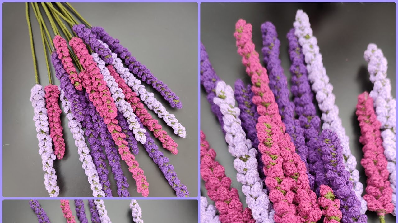 How to crochet Lavender/Cum crosetam Lavanda