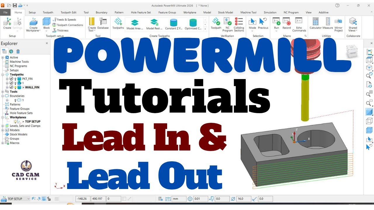 Учебное пособие по вводу и выводу Powermill Delcam #cncmill #powermill #delcam @CADCAM_KANPUR