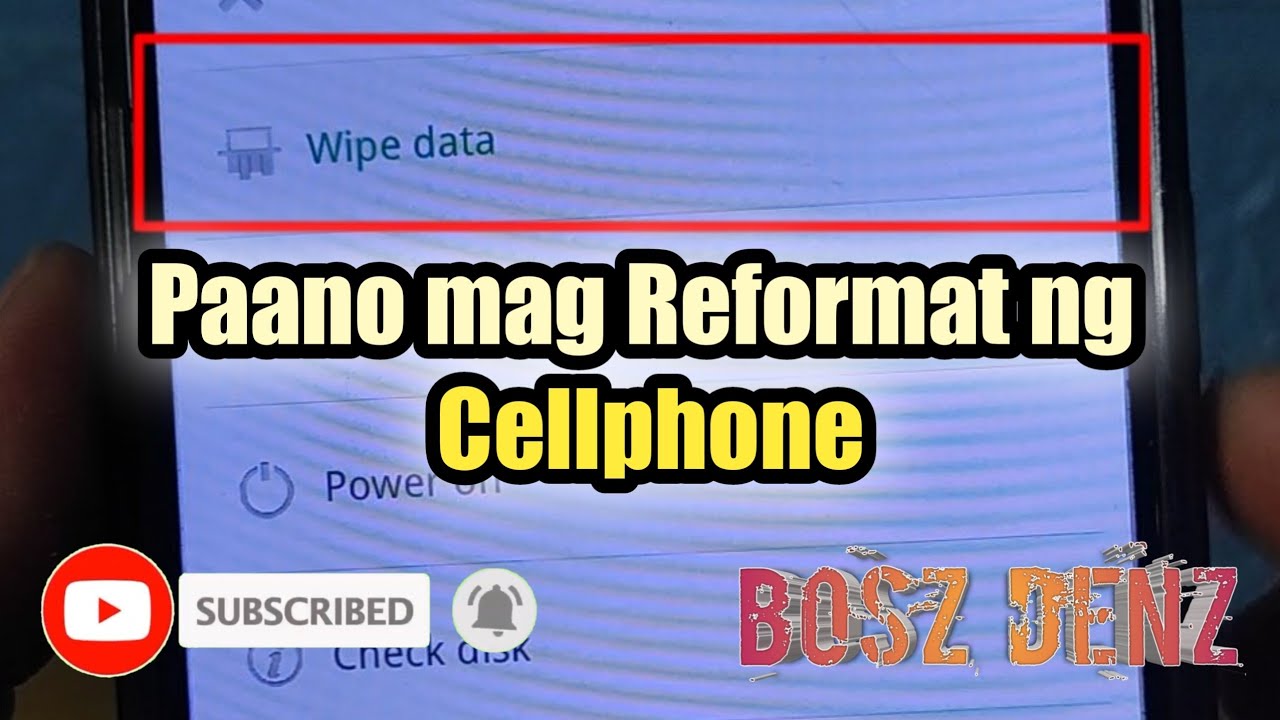 Paano mag Reformat ng Cellphone 