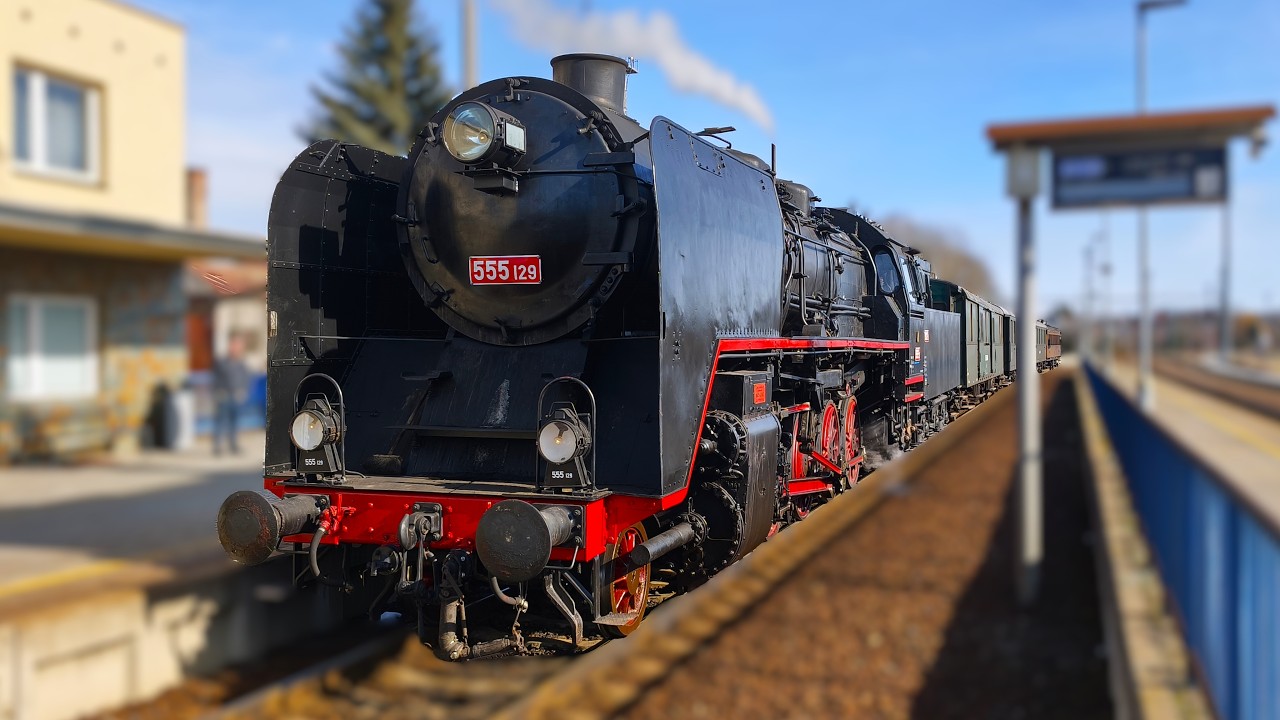 Úvrať Němky 555.129 v Častolovicích dne 20.2.2026