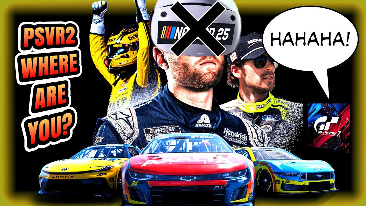 Пользователи PSVR2 в восторге от NASCAR 25?