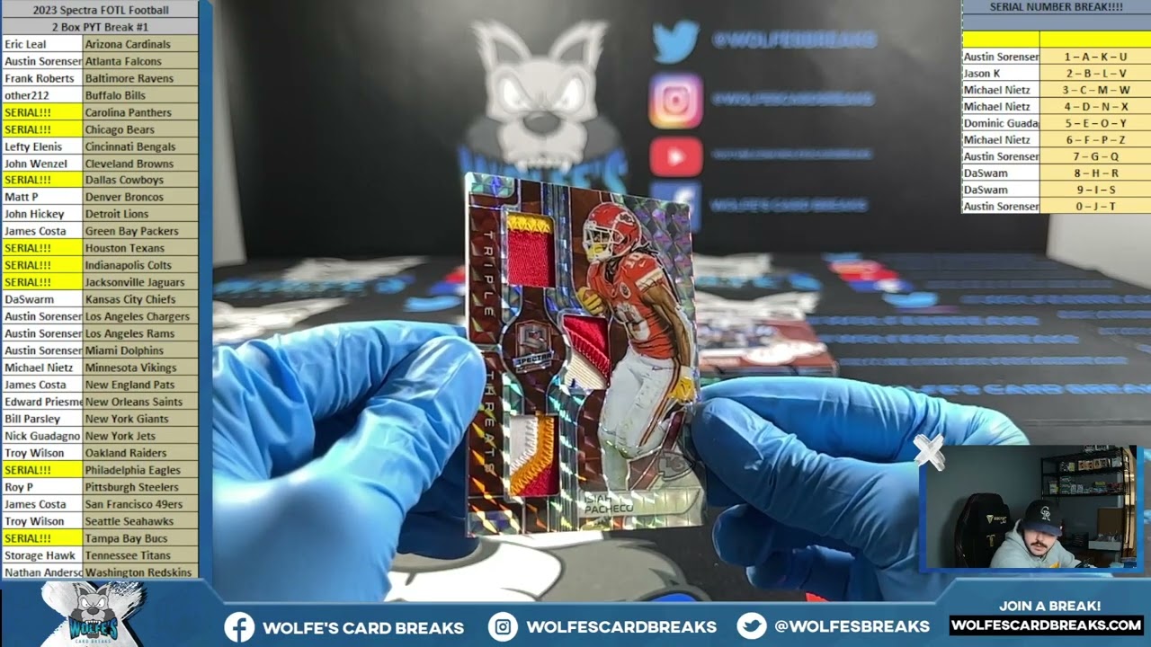 2023 Spectra FOTL Football 2 Box PYT Break #1
