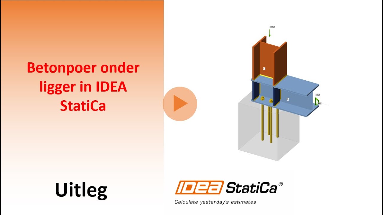 Betonpoer onder ligger in IDEA CONNECTION
