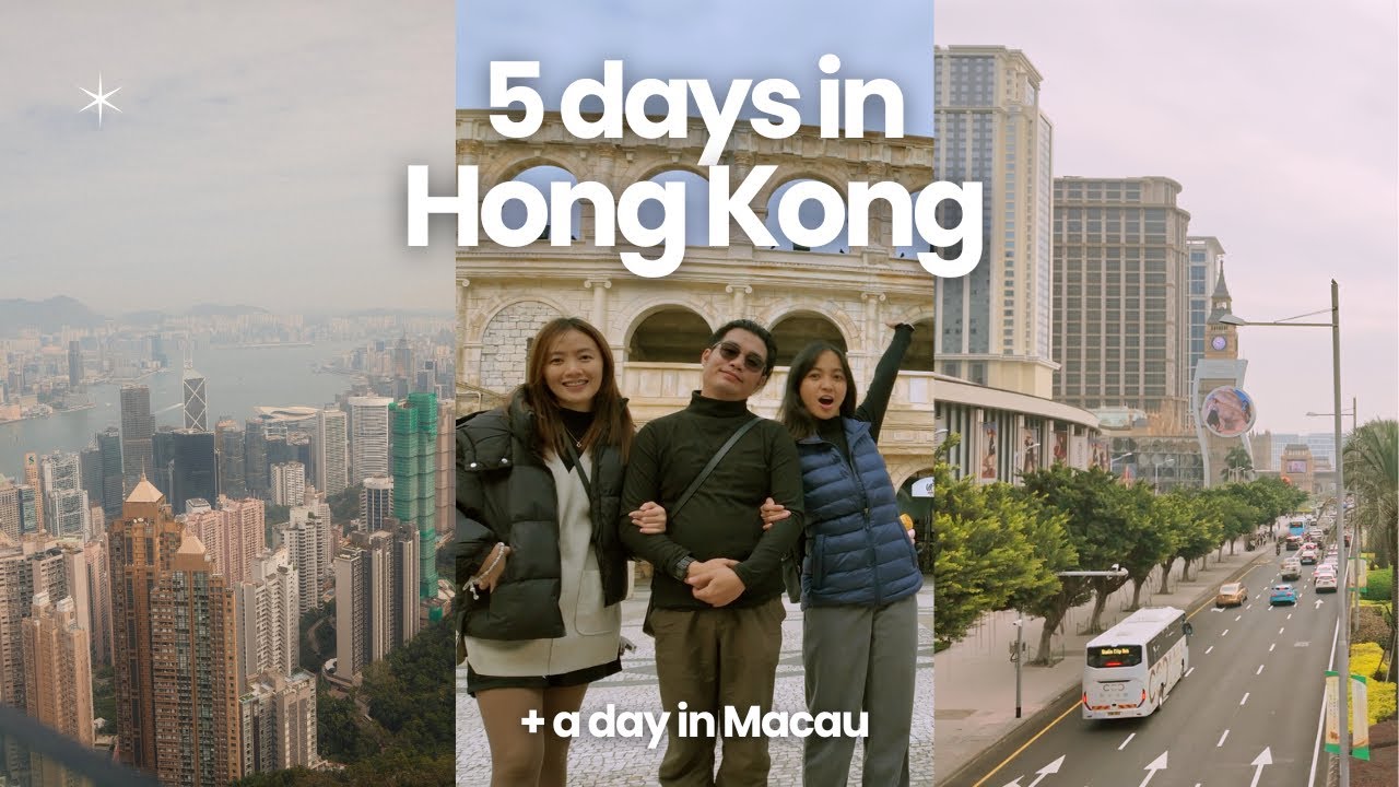 hong kong vlog 2024 🇭🇰✈️ 5 days in Hong Kong & Macau (disneyland, tsim sha tsui, etc)