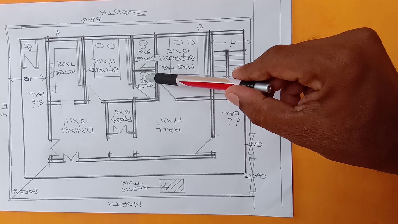 Double bedroom West facing Vastu plan, House plans, Vastusairam, Subhavastu