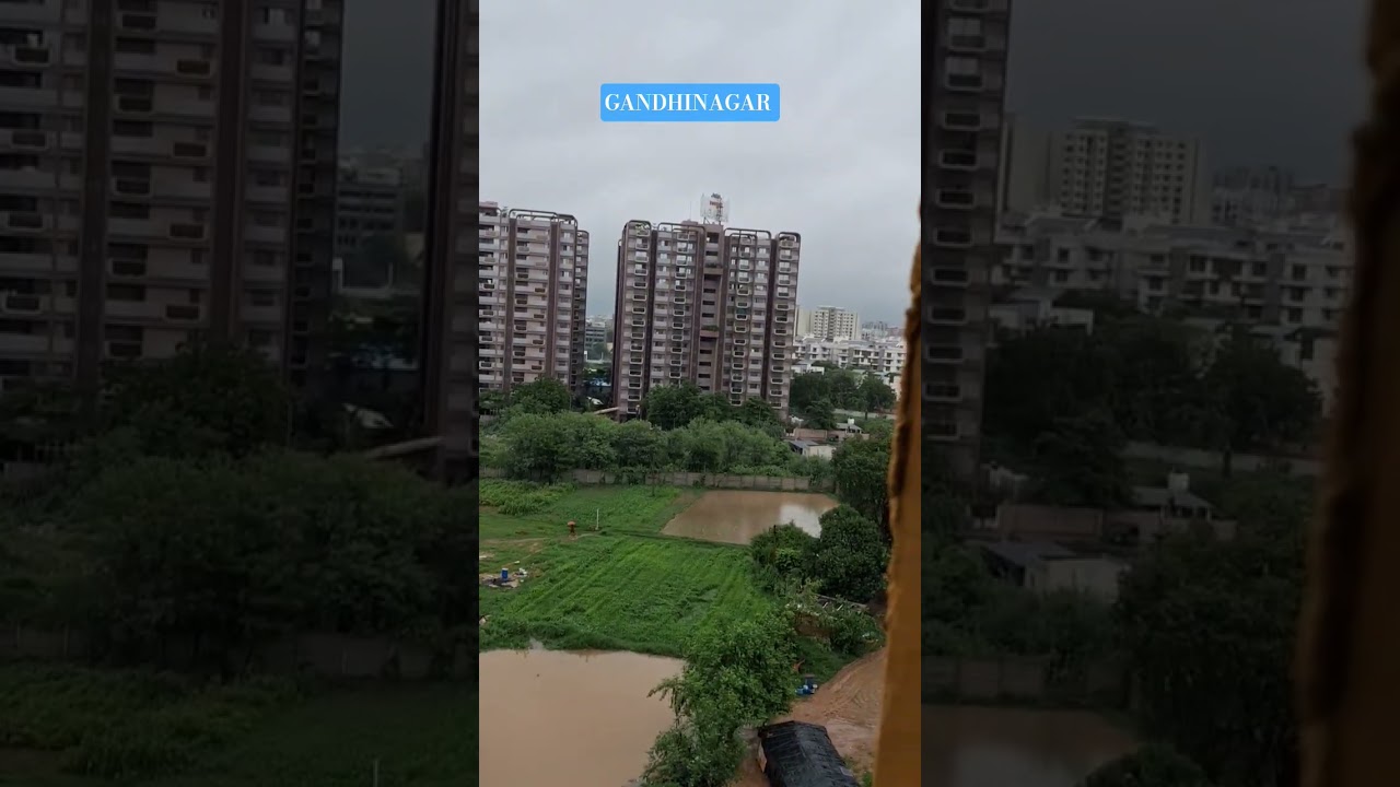 Gandhinagar Rain 🌧 #MONSOON #viralvideo