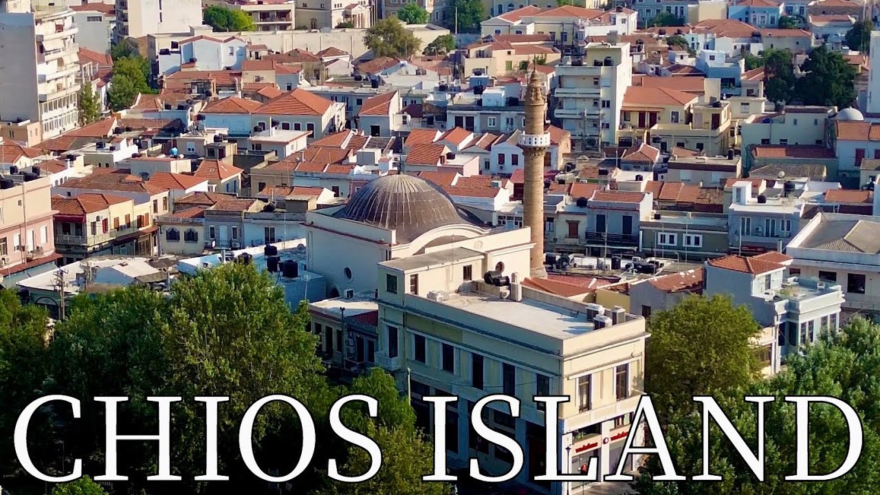 Island Chios, Greece - Windmills | Medieval Mastic Villages | Castles | by drone [4K]. #greekislands