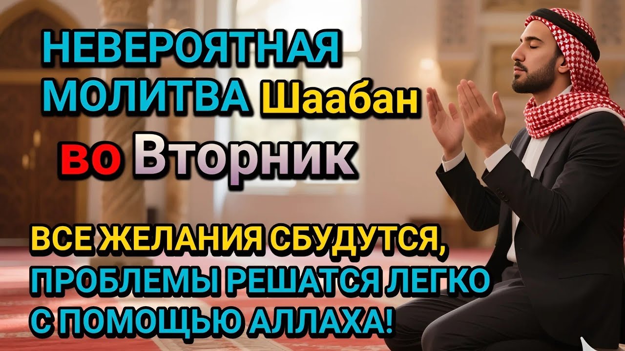 Невероятная молитва во Вторник в месяце Шаабан! Все желания сбудутся, и проблемы исчезнут