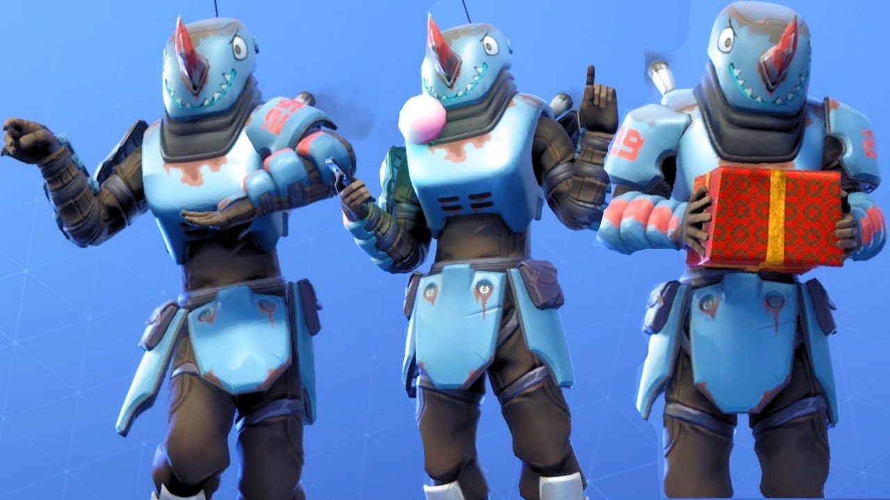 New Rhino Beastmode Skin Showcase With All Fortnite Dances & Emotes - Fortnite Season 8 Outfit