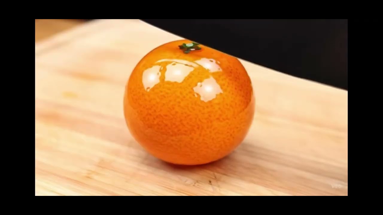 Cutting glass fruit asmr