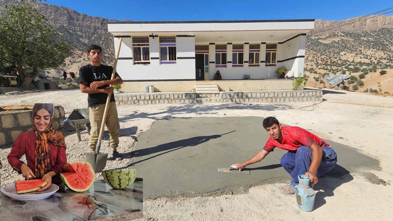 🏡 Village Life: Building a Strong Home Foundation & Family Cooking ❤️
