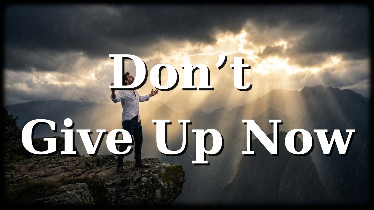 Don’t Give Up Now