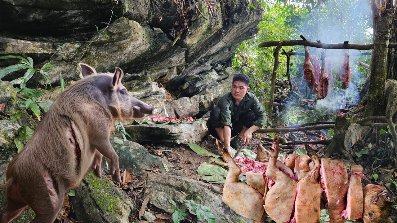 FULL VIDEO: 200 DAYS OF BUILDING A SHELTER AND FORAGING FOOD IN THE WILD | SURVIVAL SKILLS