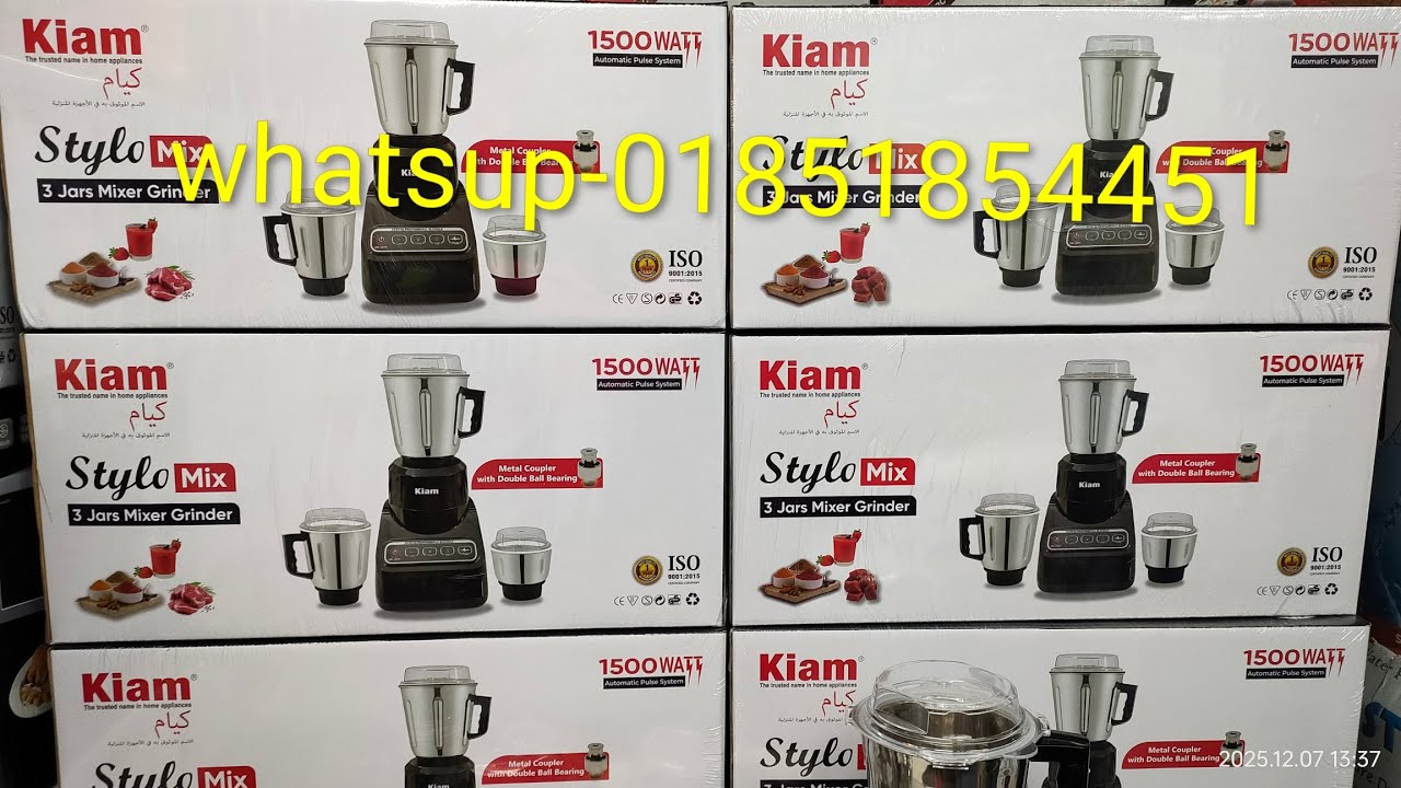 Kiam Blander Stylo Mix 1500watt Powerful Steel Bush 20000RPM heavy Duty