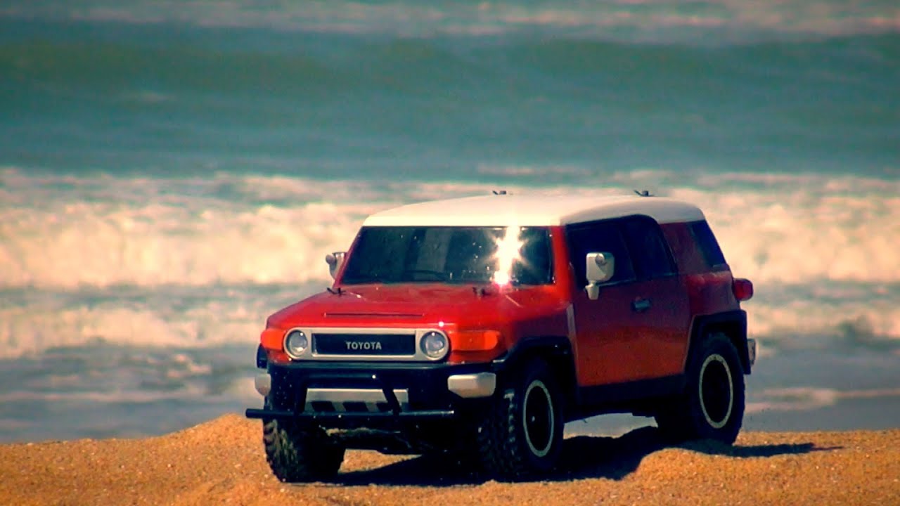 Tamiya CC-01 Toyota FJ Cruiser on a trip to the Atlantic Ocean