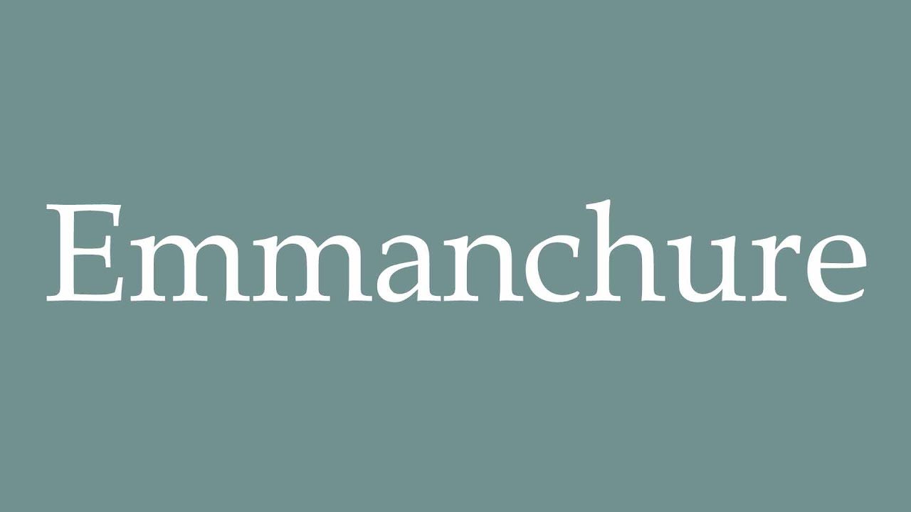 How to Pronounce ''Emmanchure'' (Armhole) Correctly in French
