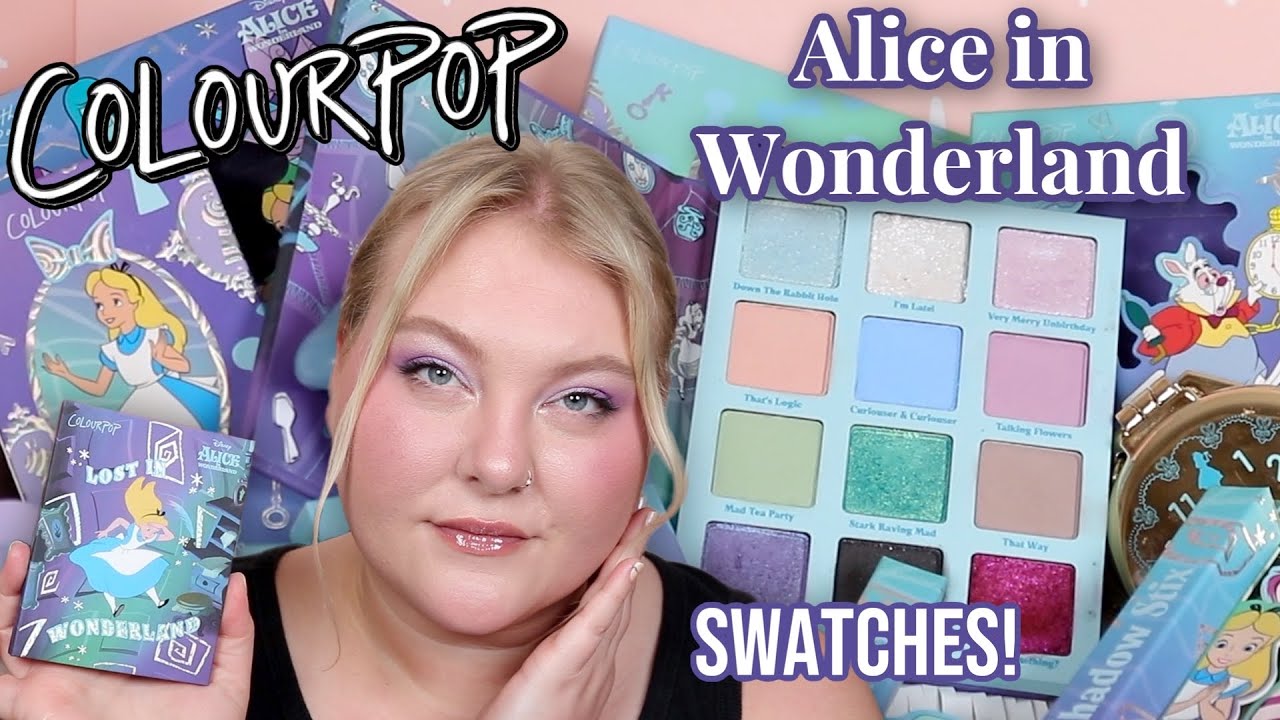 Another Alice in Wonderland Collection?? ColourPop x Alice Wonderland Full Collection Swatches!!