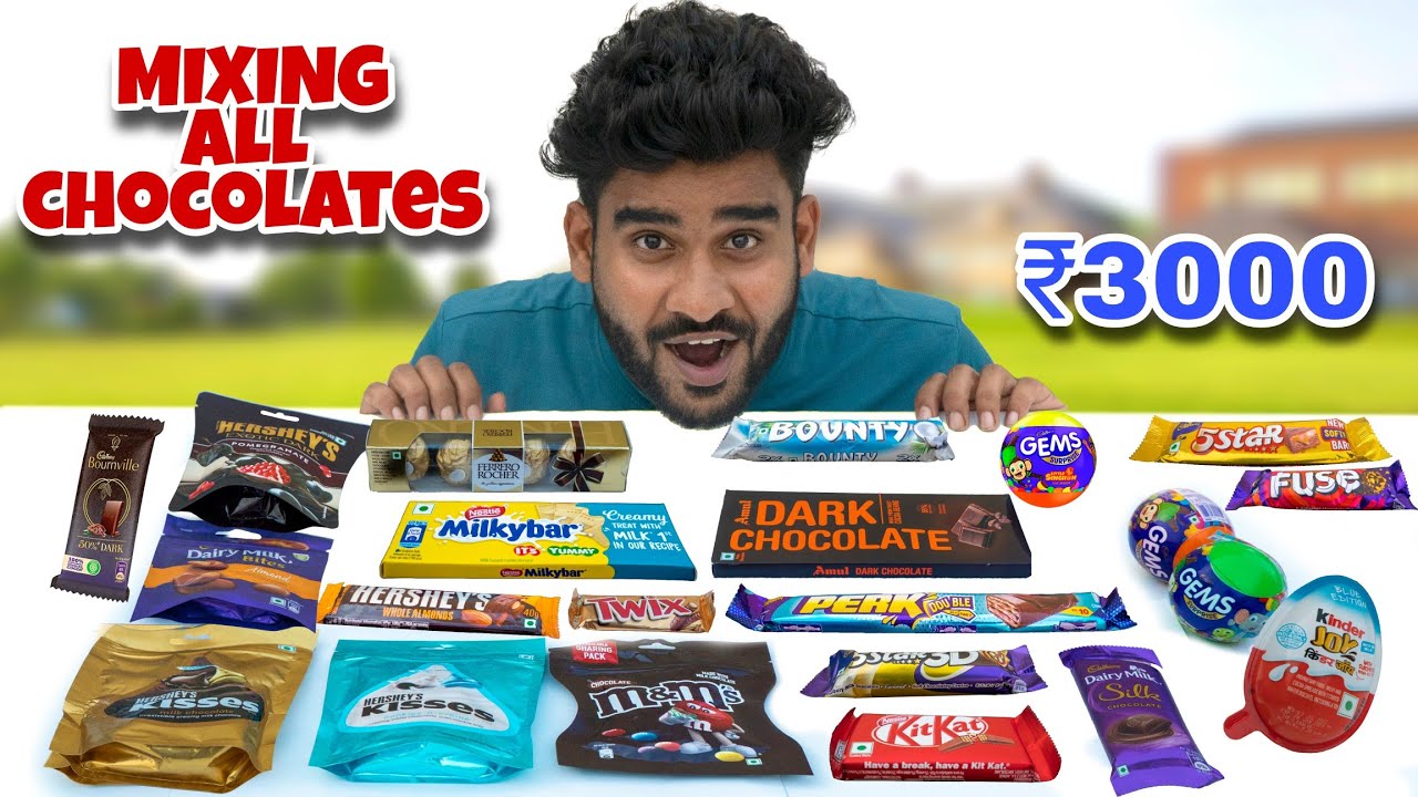 Mixing All Chocolates worth ₹3000 हमने बनाई दुनिया की सबसे महंगी चॉकलेट