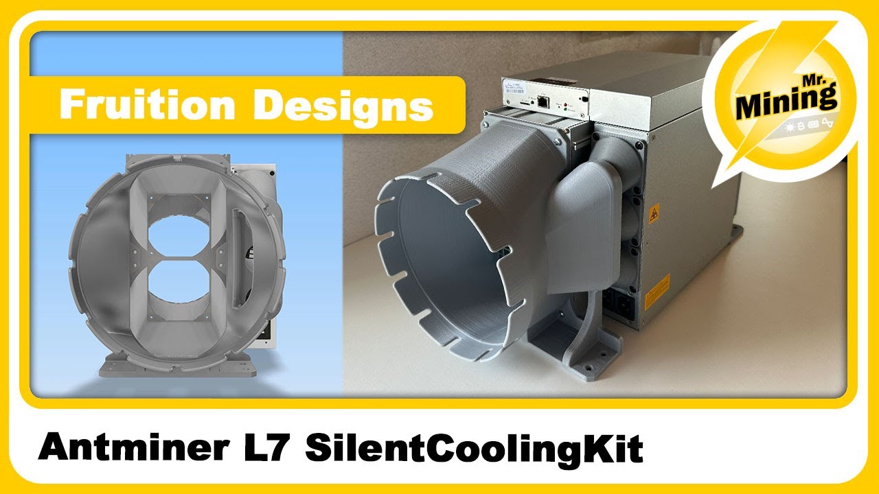 Antminer L7/S19 super silent Lüfterkühlung Umbausatz
