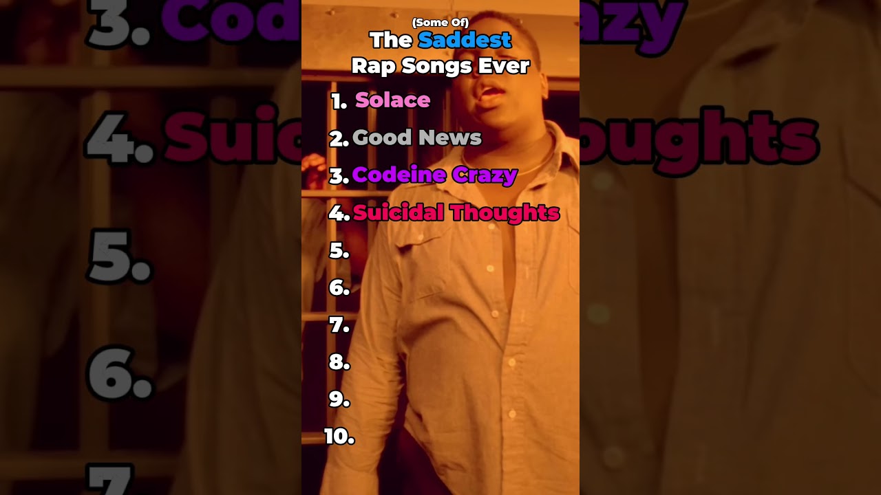 (some of) The Saddest Rap Songs Ever! #shorts #solace