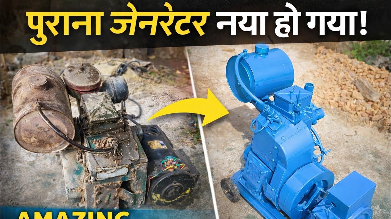 कबाड़ी जैसा जनरेटर बना दिया बिल्कुल न्यू जैसा 😱✅ #viralvideo #youtube #trending 