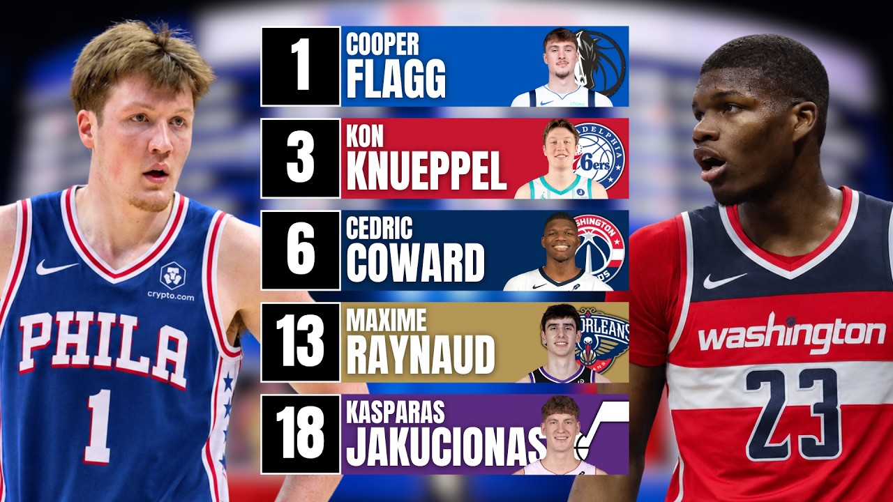 Re-Drafting the 2025 NBA Draft After Their Rookie Seasons