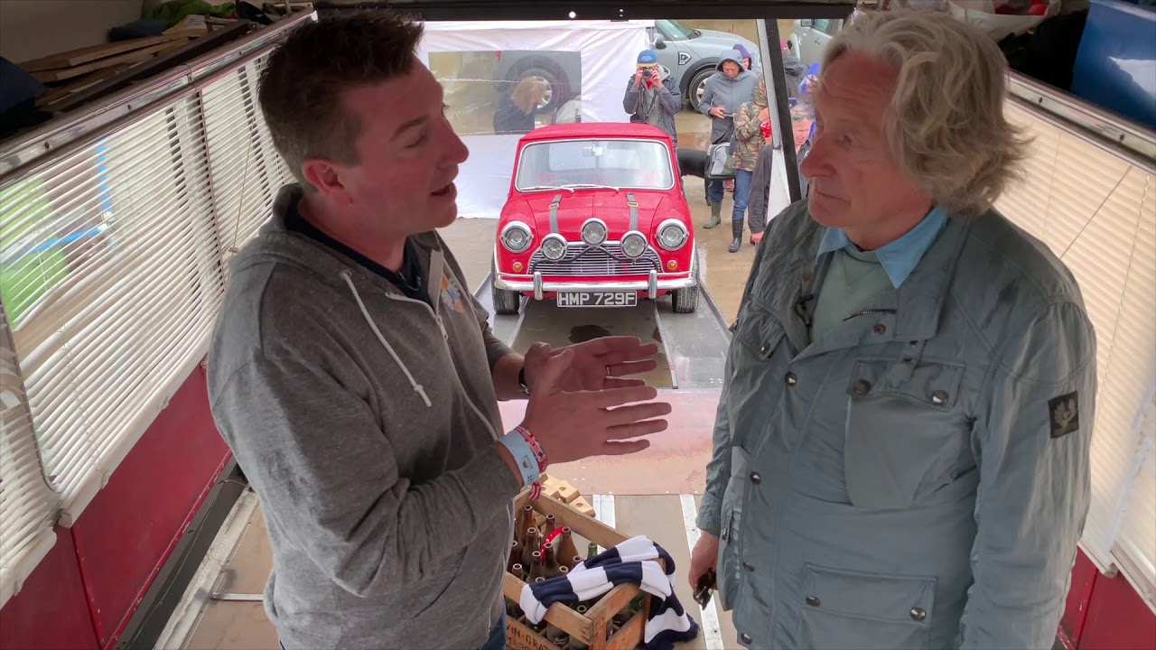 The Italian Job Stunt Driver David Salamone at International Mini Meeting in Bristol England