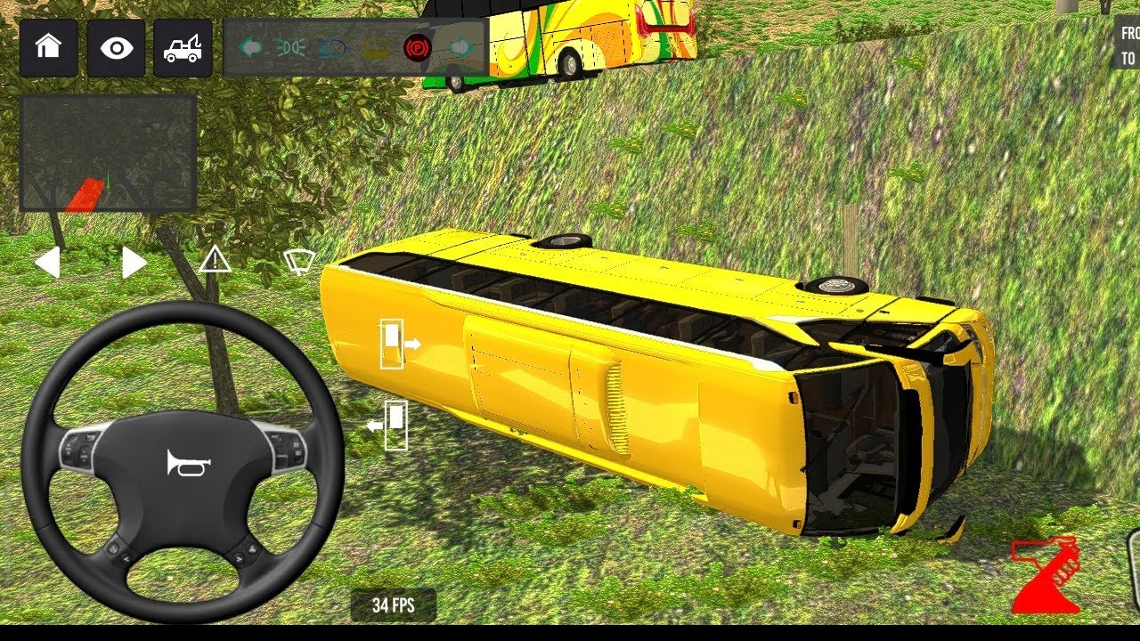 😭 Extreme Hill Driving Mistake | 😱 Bus Almost Fell | 🔥 Bus Simulator India #simulator #gameplay #bus