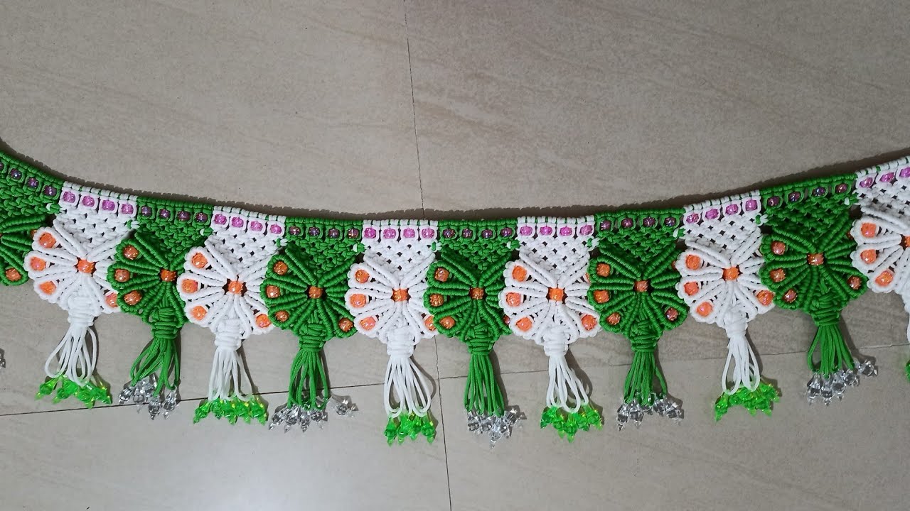 Macrame Flower Toran | Macrame Toran