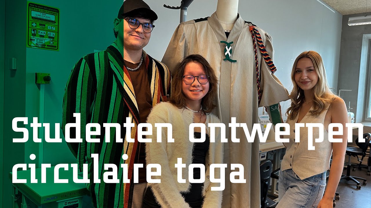 Internationale Fashion and Textile Technologies-studenten ontwerpen circulaire toga