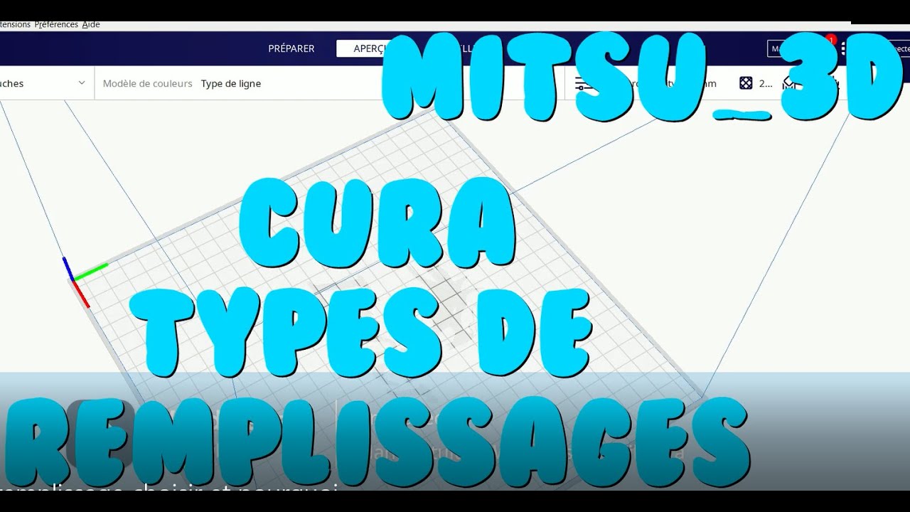 Cura Quel remplissage choisir et pourquoi