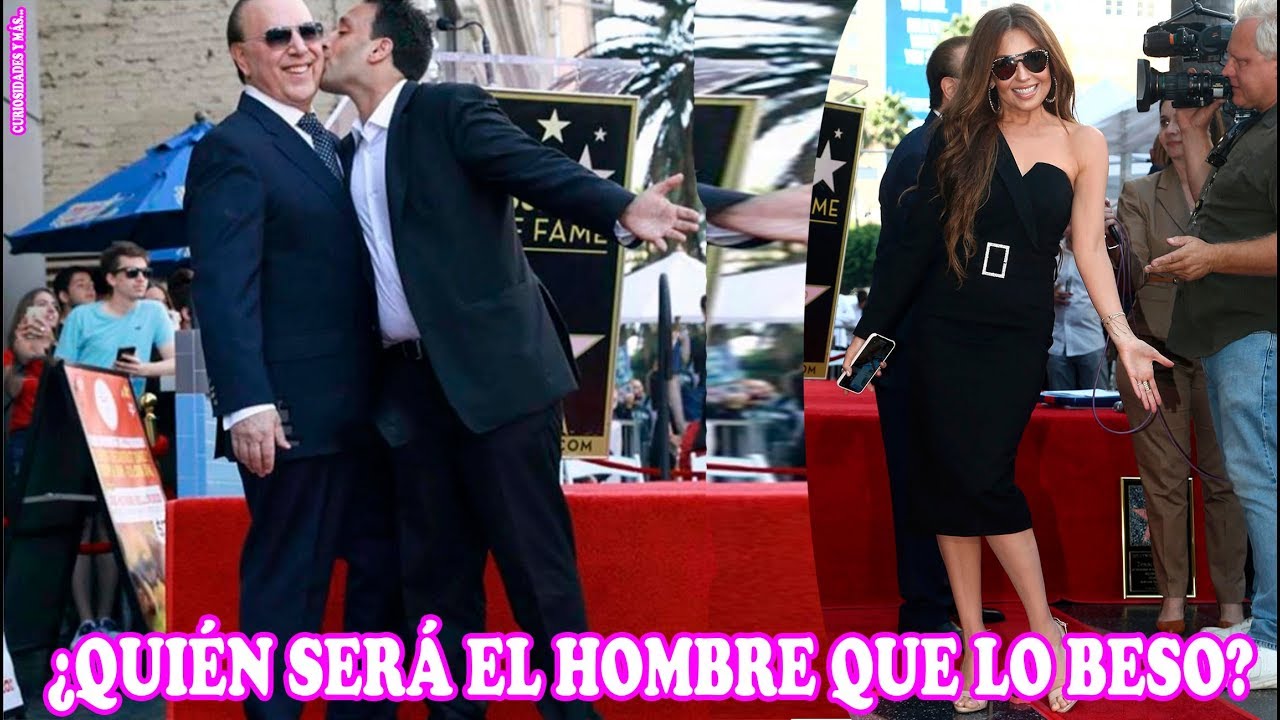 A TOMMY MOTTOLA LO BESA UN HOMBRE Y ASÍ REACCIONO THALIA
