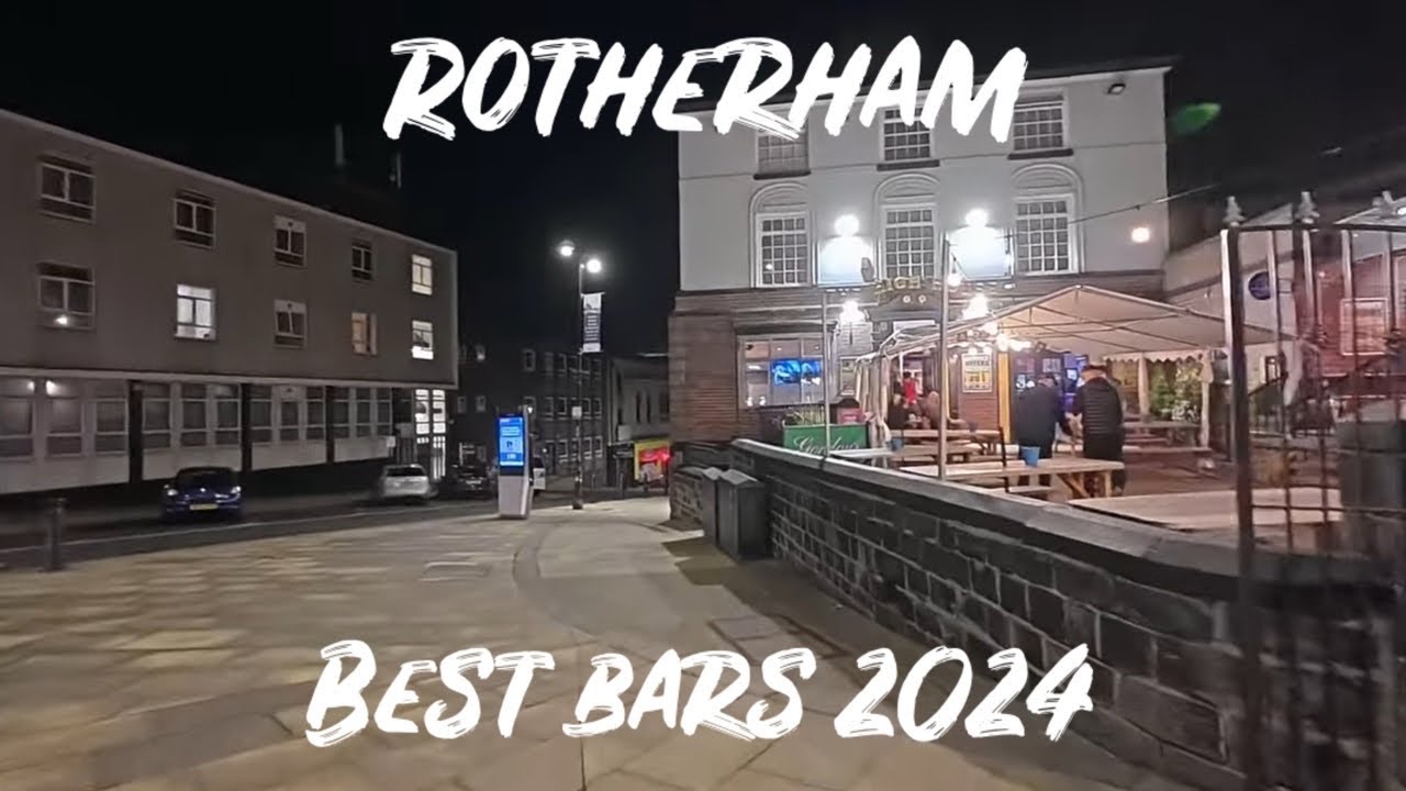 Rotherham Saturday Night Walk | Best Google Rated Pubs Bars | October 2024 England UK
