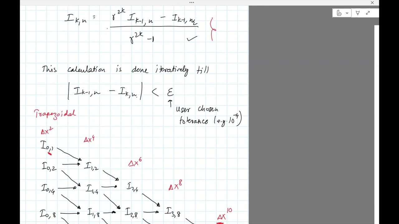 Numerics Lec08e: Numerical Integration, Romberg integration
