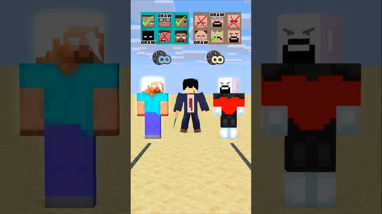 HELP Herobrine To Power Up And Win The Most Kick Bedrock #friendship #shorts #trending #anime