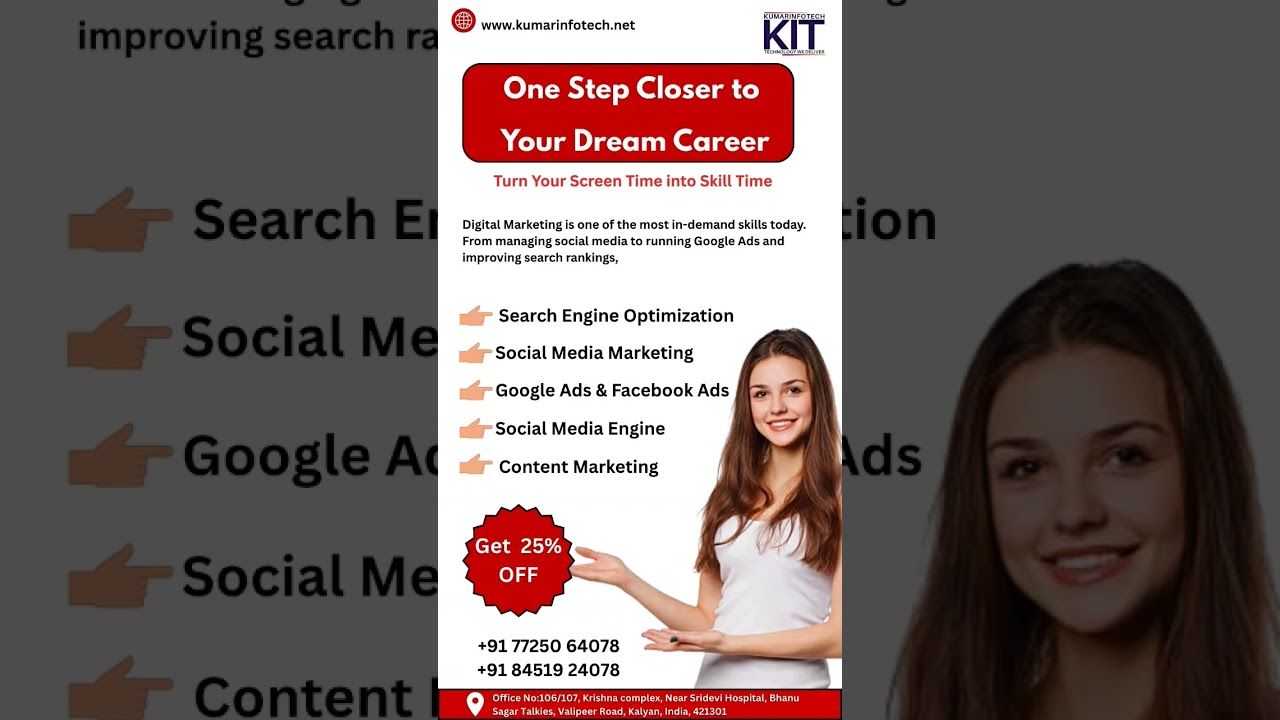 Job-Ready Digital Marketing Training with Certification | Kumarinfotech Kalyan