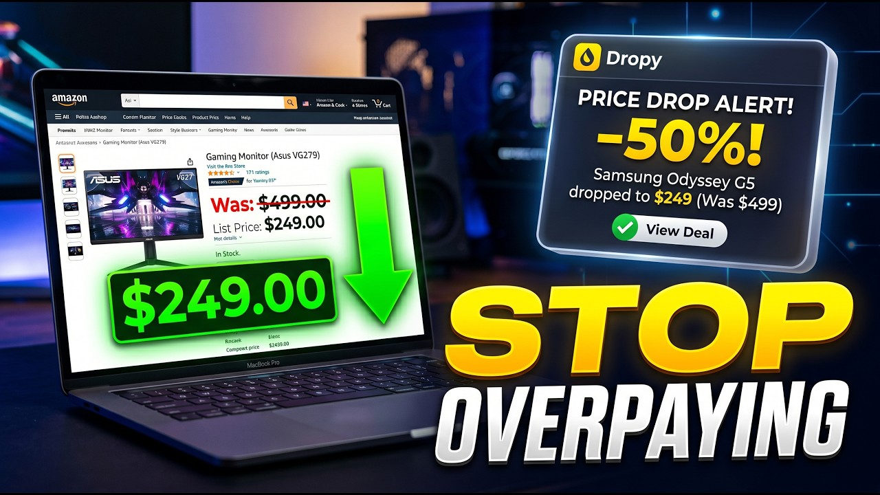 Best Price Tracker for Chrome: Price Tracker for Amazon, AliExpress & More! (Dropy Tutorial)