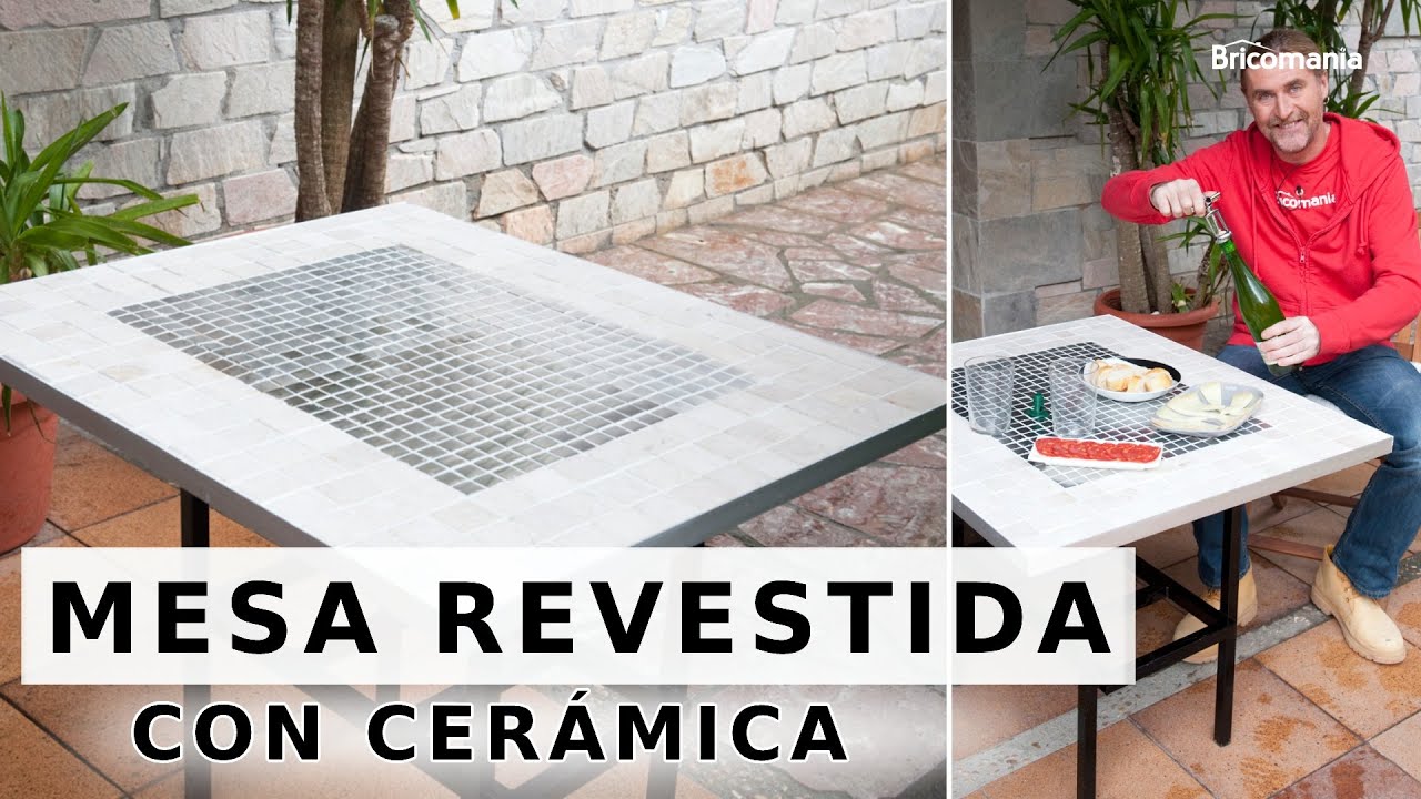 Mesa revestida con cerámica / Ideas con cerámica / Bricomania
