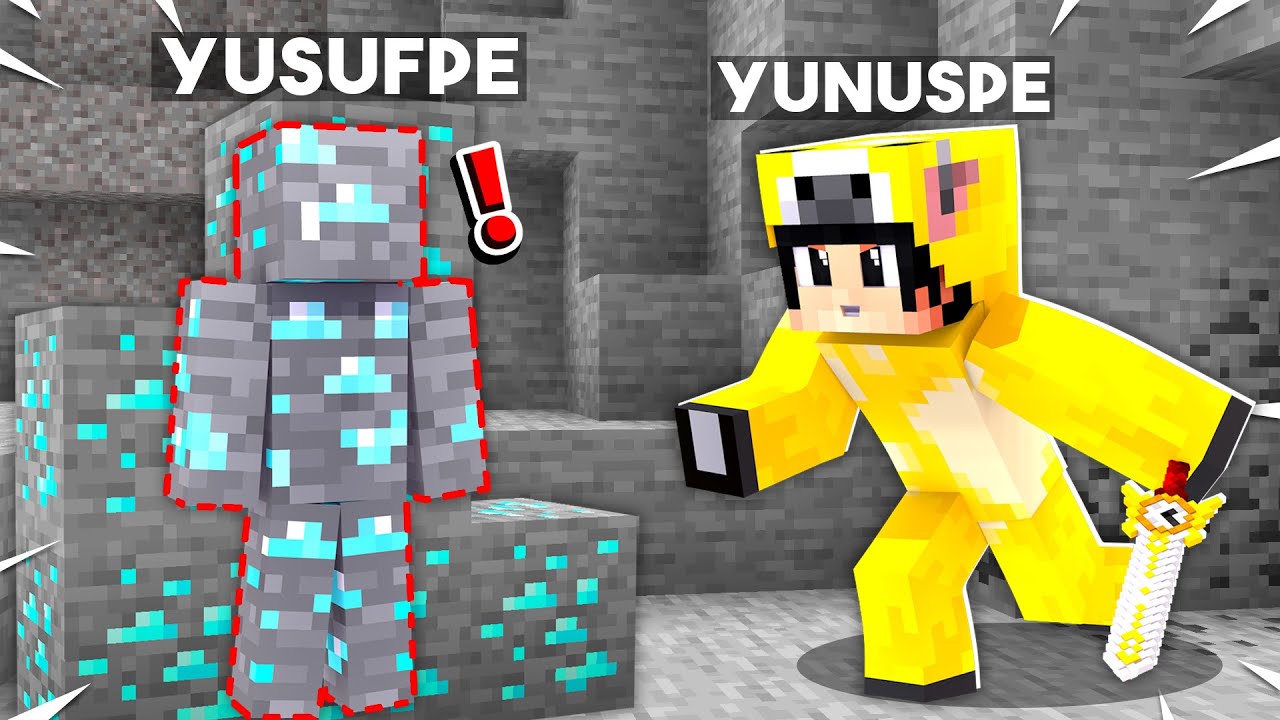Minecraft'ta İSTEDİĞİMİZ BLOKLARA DÖNÜŞÜYORUZ!!