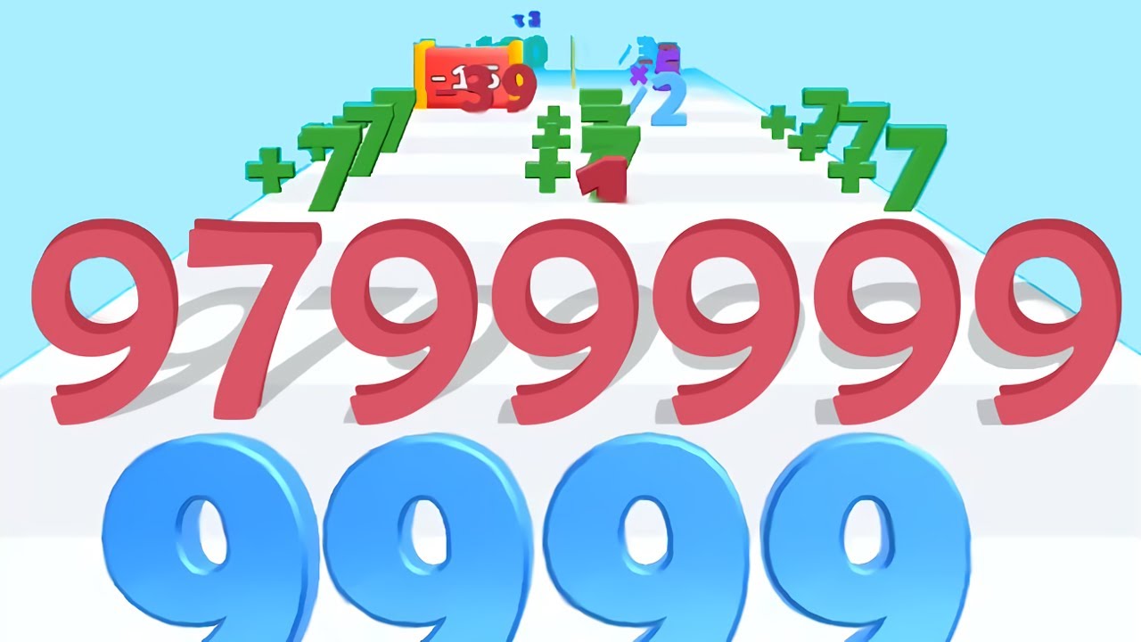 NUMBER RUN — UP TO 9,700,000 // MERGE, DIVISION: STARTING FROM 1! (Gameplay)