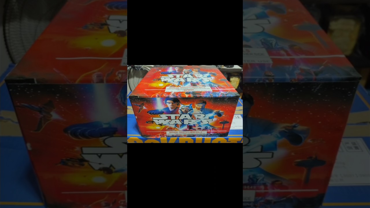 Star Wars 49 Shots 500gram Cake #blockbuster #goodfellas #fireworks #fyp #art #pyro #world #starwars